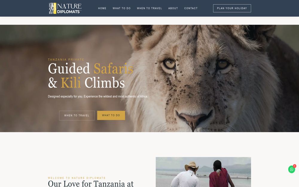 Nature Diplomats website preview